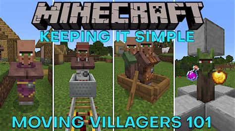 The player must then. . How to transport villagers in minecraft
